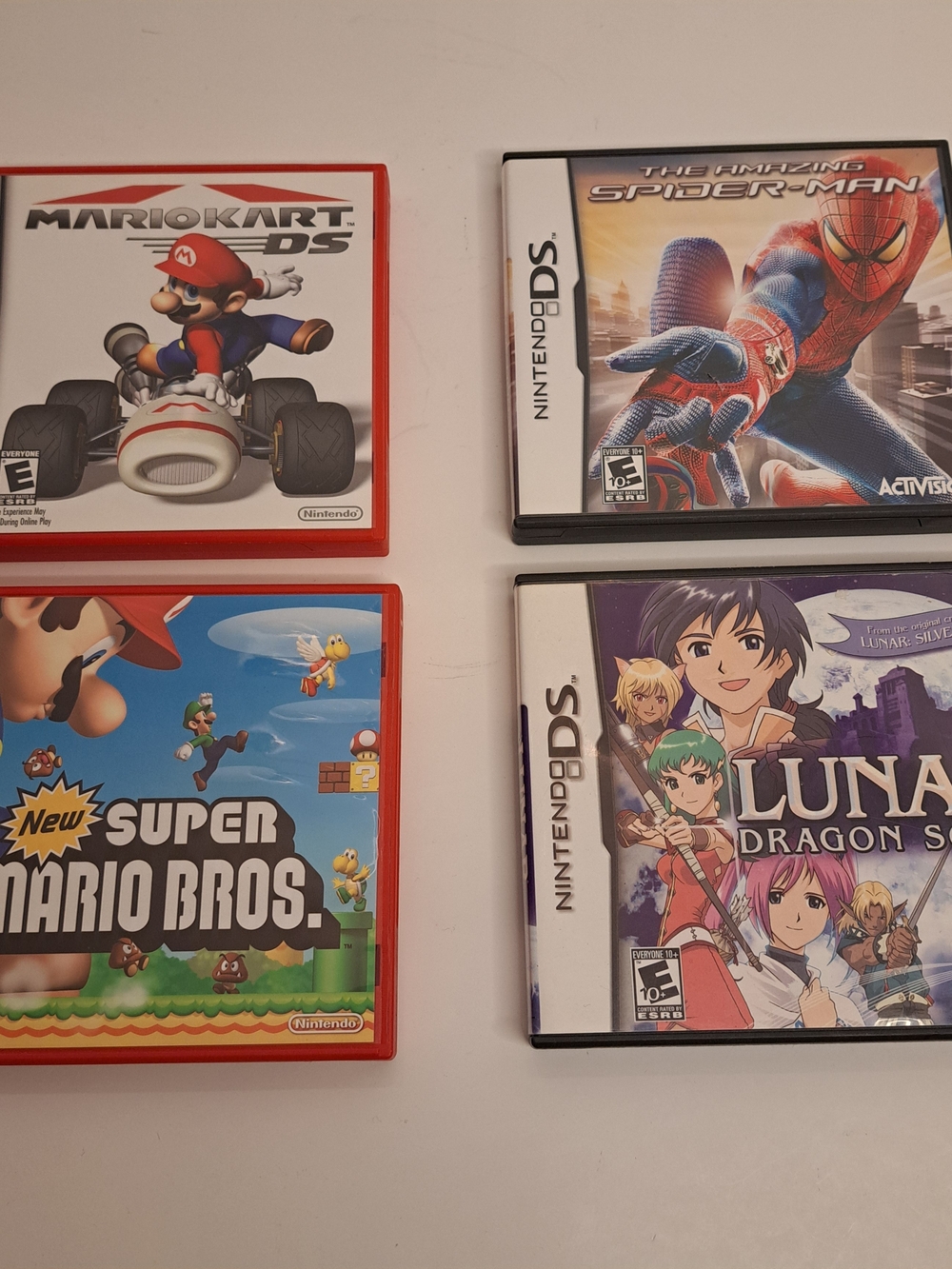 Nintendo DS Game Cases Lot of 4. THERE ARE NO GAMES, JUST THE CASES.